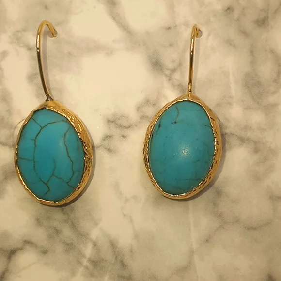 Turquoise earrings - Picture 1 of 3